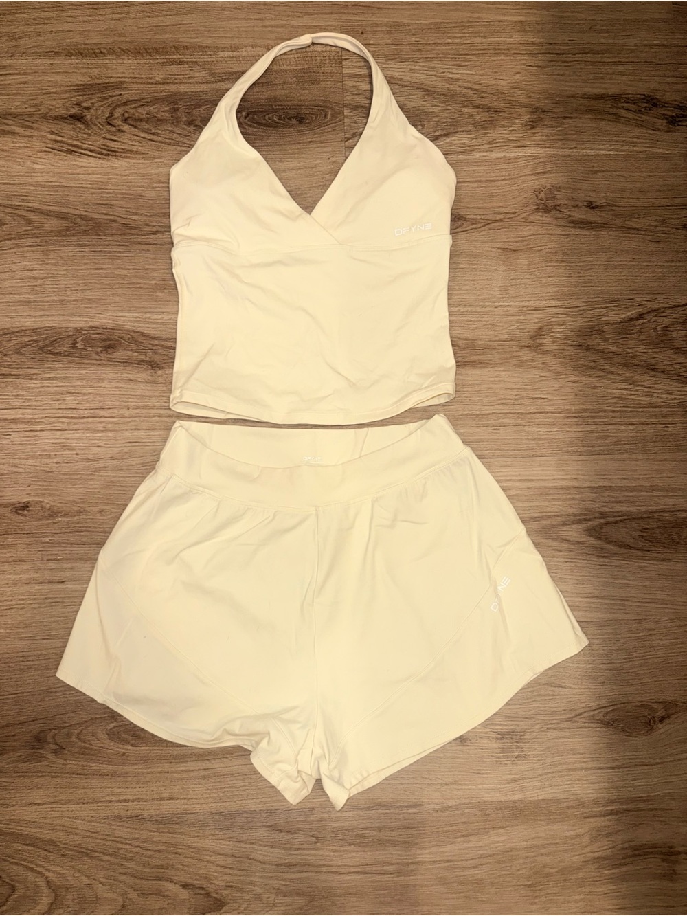 Dfyne halter top and shorts